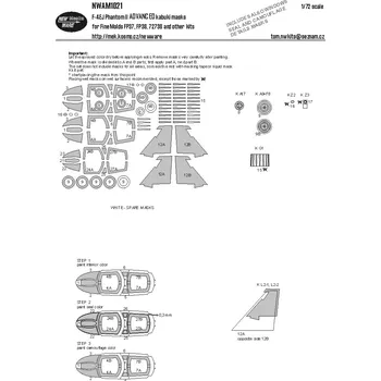 Plastikový model 1/72 Mask F-4EJ Phantom II ADVANCED (FINEM)