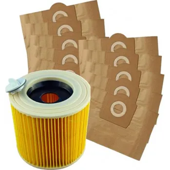 Sáček do vysavače Filtr k vysavači KARCHER MV 3 a sáčky 1+10ks