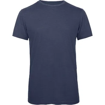 Pánské tričko B&amp;C Pánské tričko TM055 Heather Navy 3XL