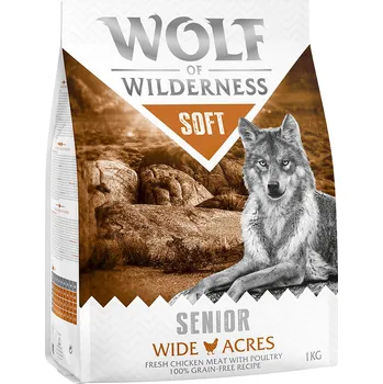 Krmivo pro psa 5kg Wolf of Wilderness Senior "Soft - Wide Acres" - kuřecí