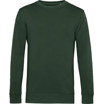 Pánské tričko B&amp;C Unisex tričko s dlouhým rukávem WU31B Forest Green XXL