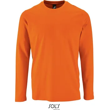 Pánské tričko SOL'S Pánské triko s dlouhým rukávem Imperial Barva: Oranžová, Velikost: M