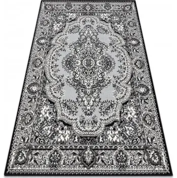 Koberec Weltom Kusový koberec BCF Morad WIOSNA Ornament Klasický šedý Rozměr: 60x110 cm