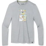 Smartwool M WINTER ADVENTURES GRAPHIC TEE SF light gray heather