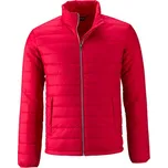 James&Nicholson Pánská prošívaná bunda JN1120 Red XL