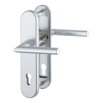 HOPPE Bezpečnostní kování Stockholm Provedení: klika - klika, Povrch: F1 - stříbrný elox