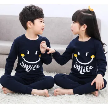 Čína Barevná dětská pyžama Varianta: tm. modrá, smile, Věk: 7T