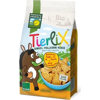 Bohlsener Mühle BIO Špaldové celozrnné sušenky TierliX 125 g