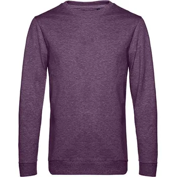 Pánská mikina B&amp;C Unisex mikina WU01W Heather Purple 3XL