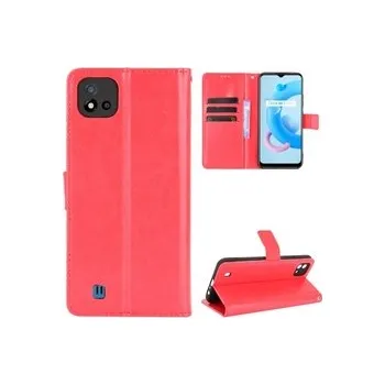Pouzdro na mobilní telefon Knížkové pouzdro obal zavírací pro Realme C11 2021 - červené
