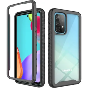 Pouzdro na mobilní telefon Pouzdro Samsung Galaxy A72 4G / 5G Techsuit - Defense360 Pro + ochrana obrazovky, černé