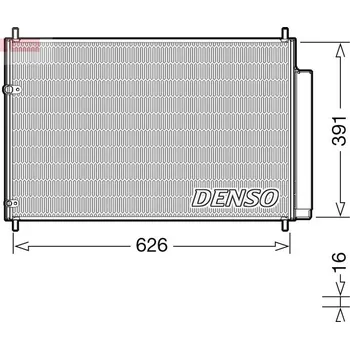 Výparník klimatizace Kondenzátor, klimatizace DENSO DCN50041