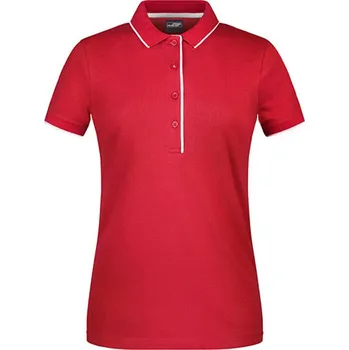 James&amp;Nicholson Dámská polokošile JN727 Red-White M