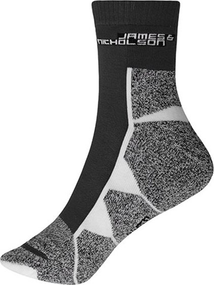James&Nicholson Unisex sportovní ponožky JN215 Black-White 39-41