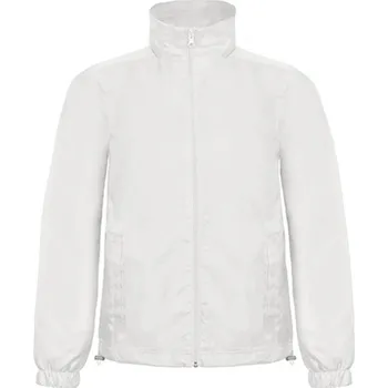 Pánská casual bunda B&amp;C Unisex sportovní bunda JUI60 White XL