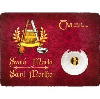 2020 - Zlatá mince 5 NZD Patroni - Svatá Marta - Proof