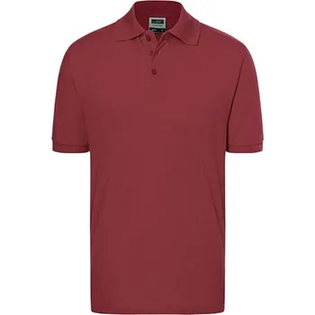 Pánské tričko James&Nicholson Unisex polokošile JN070 Wine L