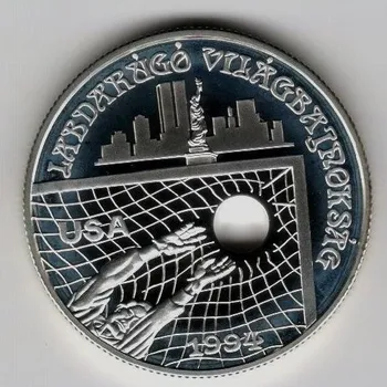 Stříbrná pamětní mince MS ve fotbale 1994 - Brána, Proof, rok 1993