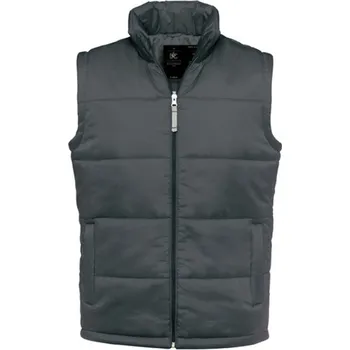 Pánská vesta B&amp;C Bodywarmer Pánská prošívaná vesta JM930 Dark Grey (Solid) XL
