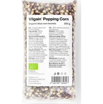 Popcorn Vilgain Kukuřice na popcorn BIO – 350 g