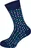 pánské ponožky nanosilver Společenské ponožky s barevnými puntíky XS
