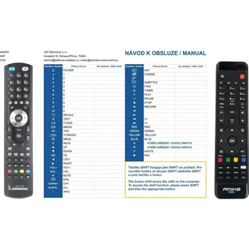 Dálkový ovladač Náhradní dálkový ovladač pro AMIKO HD8155