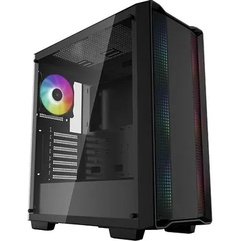 PC skříň DEEPCOOL skříň CC560 ARGB / ATX / 4x120 mm fan ARGB / USB 3.0 / USB 2.0 / černá