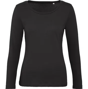B&amp;C Dámské tričko s dlouhým rukávem TW071 Black XXL
