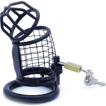 Pás cudnosti Kiotos Steel Chastity Cage Squares Black