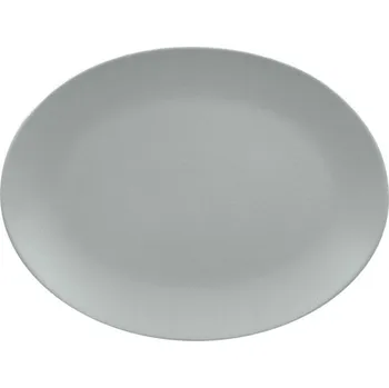 Talíř RAK Porcelain RAK Talíř oválný 36 × 27 cm, šedá | RAK-NFNNOP36PG