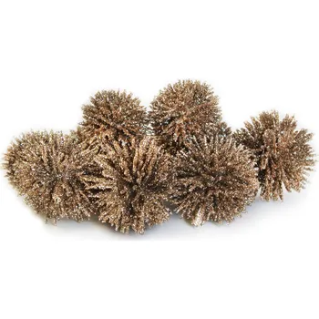 Vánoční dekorace Plody přízdoba vánoční 20ks/3cm šampáň (786767)