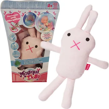 Panenka Plyšák Mosquidolls Berjuan Růžová (24 cm)