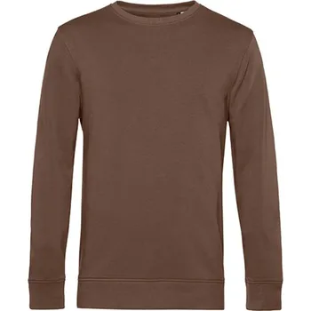 Pánské tričko B&amp;C Unisex tričko s dlouhým rukávem WU31B Mocha M
