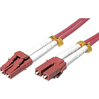 ROLINE Optický patchkabel LC-LC, 50/125 (multimode), duplex, OM4, LSOH, armovaný, 1m - 21.15.8610