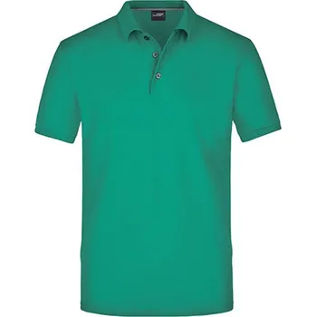 Pánská móda James&amp;Nicholson Pánská polokošile JN708 Irish Green M