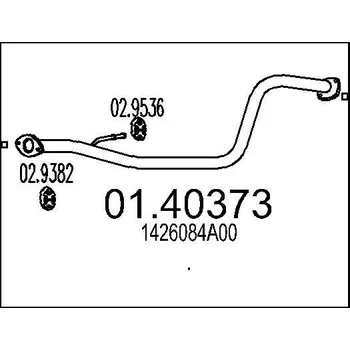 Auto-moto Výfuková trubka MTS 01.40373