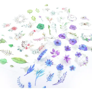 Náplň do diáře CuteArt Samolepky - Flowers, 6 archů