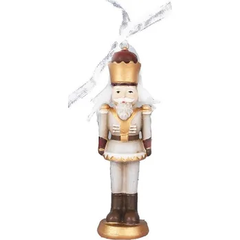 Vánoční ozdoba Ozdoba vojáček/louskáček závěsný 12x3 cm