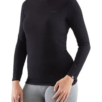 Dámské tričko Dámské bambusové tričko s merino vlnou Viking TERES černá L