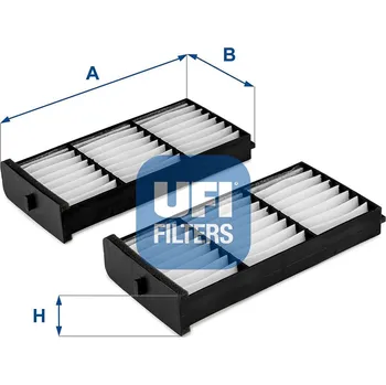 Ventilátor topení a klimatizace Filtr, vzduch v interiéru UFI 53.274.00