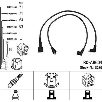 Zapalovací kabel Sada kabelů pro zapalování NGK 8230