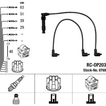 Zapalovací kabel Sada kabelů pro zapalování NGK 0768