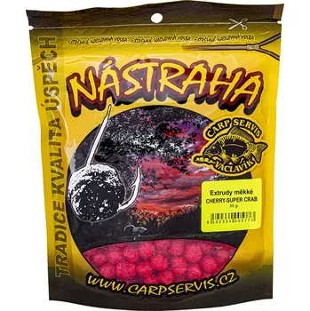 Návnadová surovina Carpservis Extrudy měkké - 35 g/cherry-super crab