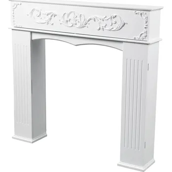 Krbová obestavba Livarno Home 100339809 krbová římsa 107 x 100 x 18 cm bílá