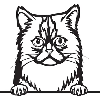 Vsepropejska Tiffany kočka dřevěná dekorace na zeď Rozměr (cm): 38 x 34