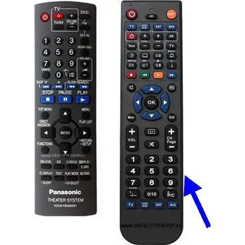 Dálkový ovladač Dálkový ovladač Panasonic N2QAYB000091 náhradní
