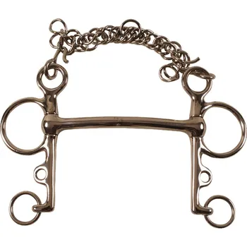 Vybavení pro koně Umbria Equitazione Udidlo Pelham nelomené Umbria Equitazione, 11 mm 13,5 cm