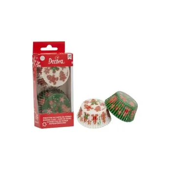 Košíčky na muffiny - PERNÍČEK (zelené+bílé) / 36 kusů