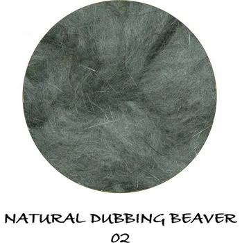 Beaver Natural Dubbing Green Grey