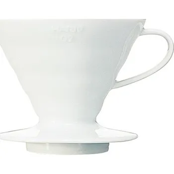 Dripper Hario keramický dripper na kávu V60-02 bílý
